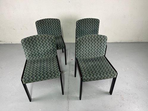 Stoel - Hout, Textiel - Set van vier vintage stoelen, Antiek en Kunst, Kunst | Designobjecten