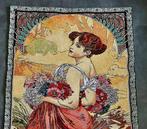After Alphonse Mucha - Wandtapijt  - 155 cm - 70 cm, Antiek en Kunst