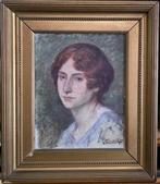 Cesare Laurenti (1854-1936) - Ritratto di donna, Antiek en Kunst