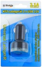 Mobile Germany Dual USB Car Charger 12V-Zwart (Diversen), Ophalen of Verzenden, Nieuw