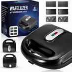 RISESS® Wafelijzer – Wafels Bakken in Minuten – Non-stick, Witgoed en Apparatuur, Wafelijzers, Verzenden, Uitneembare platen, Nieuw