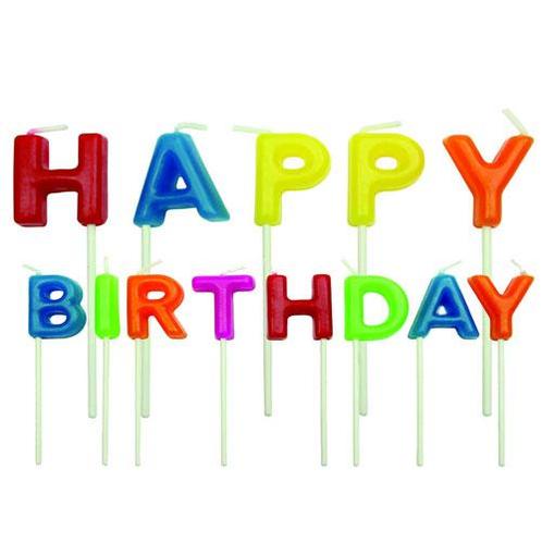 PME Taartkaarsjes Happy birthday set/13, Hobby en Vrije tijd, Taarten en Cupcakes maken, Nieuw, Verzenden