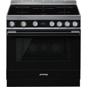 €4199 Smeg CPF9IPBL fornuis Vrijstaand fornuis Inductiekook, Witgoed en Apparatuur, Fornuizen, Energieklasse A of zuiniger, Ophalen of Verzenden