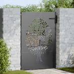 vidaXL Tuinpoort Anders Zwart 100 x 125 cm Poedergecoat, Tuin en Terras, Tuinpoorten, Verzenden, Nieuw