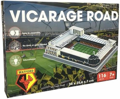 Watford Vicarage Road 3D puzzel (116 stukjes) | Kick Off, Hobby en Vrije tijd, Denksport en Puzzels, Nieuw, Verzenden