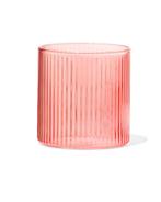 HEMA Glas voor geurkaars XS ribbel oranje, Verzenden, Nieuw