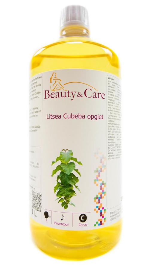 Beauty & Care Litsea Cubeba opgiet 1 L.  new, Sport en Fitness, Sauna, Fins of Traditioneel, Toebehoren, Nieuw, Ophalen of Verzenden