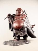 Hotei  Een van de Zeven Geluksgoden - Brons - Shun  -