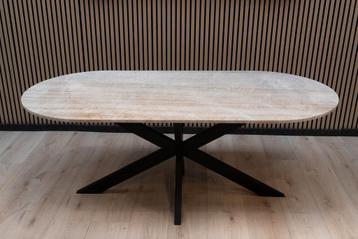 Luxe Taj Mahal Tafel 198x94 Plat Ovaal NU SLECHTS €1999 beschikbaar voor biedingen