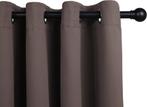 2dekans | Home&Comfort Veruidsterend Gordijn - Dark Taupe -, Huis en Inrichting, Ophalen of Verzenden, Zo goed als nieuw