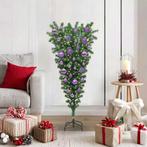 vidaXL Ondersteboven Kunstkerstboom met Ballenset Groen 120, Diversen, Kerst, Verzenden, Nieuw