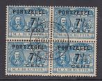 Nederland 1907 - Portzegel type I en type II samenhangend in, Postzegels en Munten, Gestempeld