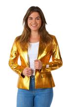 Goud Blazer Dames OppoSuits, Kleding | Dames, Carnavalskleding en Feestkleding, Verzenden, Nieuw