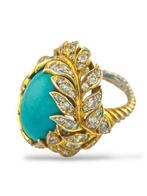 Ring - 18 karaat Geel goud, Witgoud, Tweekleurige 18K, Nieuw