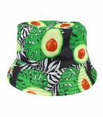 Bucket Hat Omkeerbaar Avocado Zwart Wit Groen, Nieuw