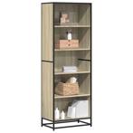 vidaXL Boekenkast 60x35x170,5 cm bewerkt hout sonoma, Verzenden, Nieuw, Overige houtsoorten