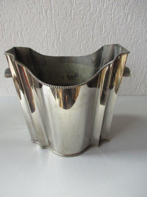 Champagne koeler - Koperen Champagnekoeler verzilverd -, Antiek en Kunst, Antiek | Meubels | Tafels