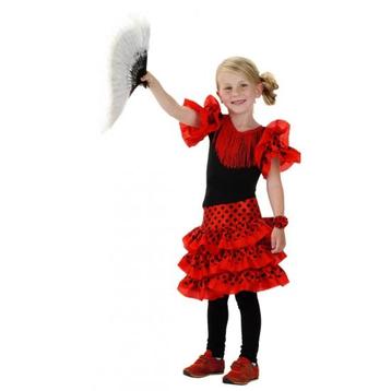 Spaans jurkje rood voor meisjes - Spaanse kleding