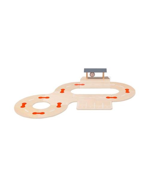 HEMA Auto- en waterbaan hout uitbreidingsset 19-delig, Kinderen en Baby's, Speelgoed | Speelgoedvoertuigen, Nieuw, Verzenden