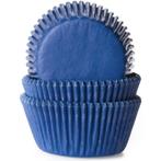 Cupcake Vormpjes HoM Donker Blauw 50x33mm. 48st., Verzenden, Nieuw