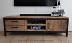 TV Meubel Industrieel Misty - 160 x 40 x 55 cm - Meerdere, Ophalen of Verzenden, Nieuw