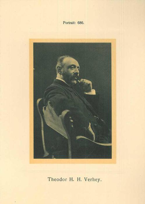 Portrait of Theodorus Hendricus Hubertus Theodoor Verhey, Antiek en Kunst, Kunst | Etsen en Gravures