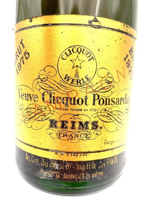 1975 Veuve Clicquot, Carte Or - Champagne Brut - 1 Fles, Verzamelen, Wijnen