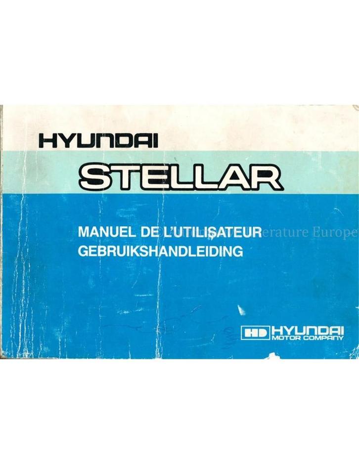 1984 HYUNDAI STELLAR INSTRUCTIEBOEKJE, Auto diversen, Handleidingen en Instructieboekjes