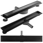 REA Zwarte douchegoot - 80 cm - Roestvrij staal - Nano Fl..., Ophalen of Verzenden, Nieuw