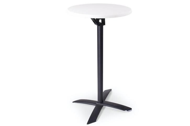 Statafel Helsinki | 60 cm | opklapbaar, Tuin en Terras, Tuintafels, Nieuw, Kunststof, Rond, Ophalen of Verzenden