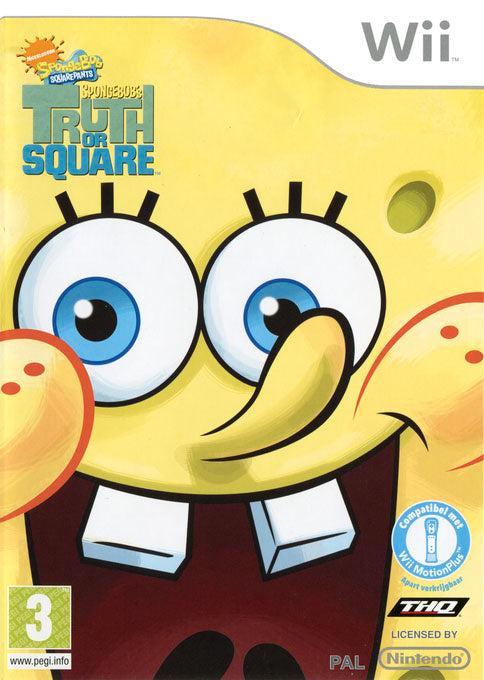 Wii SpongeBob SquarePants: Truth or Square, Spelcomputers en Games, Games | Nintendo Wii, Zo goed als nieuw, Verzenden