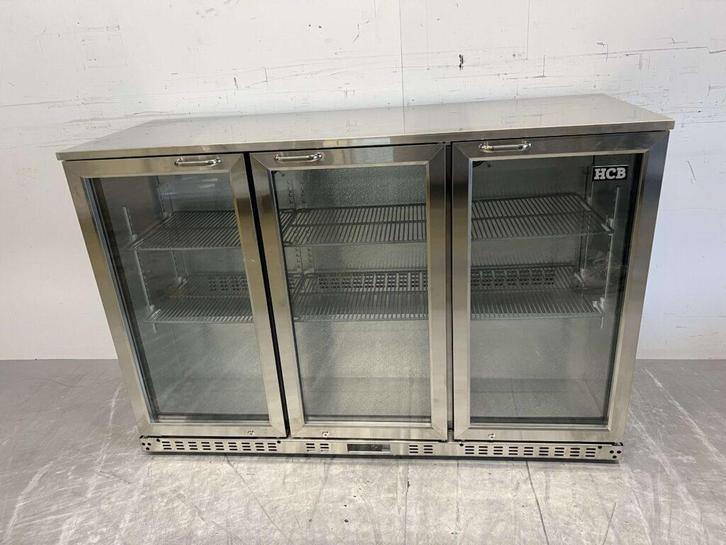 RVS HCB Backbar Barkoeling Glazen klapdeuren 337 liter 135, Zakelijke goederen, Horeca | Keukenapparatuur, Nieuw in verpakking