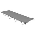 vidaXL Campingbed 180x60x19 cm oxford stof en staal grijs, Caravans en Kamperen, Verzenden, Nieuw