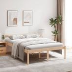 vidaXL Seniorenbed massief grenenhout 140x200 cm, Bruin, Verzenden, 140 cm, 200 cm