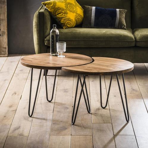 Salontafel set Kirksville | Set van twee Max Wonen, Huis en Inrichting, Tafels | Salontafels, Nieuw, Ophalen of Verzenden
