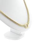 Gouden vossenstaart schakelcollier (Ketting), Sieraden, Tassen en Uiterlijk, Kettingen, Ophalen of Verzenden, Gebruikt, Overige kleuren