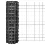vidaXL Euro hek 10x1,2 m staal grijs, Tuin en Terras, Verzenden, Nieuw, IJzer, 2 meter of meer