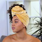 Fluwelen hoofddoek / Velvet headwrap - Ochre geel, Nieuw, Ophalen of Verzenden