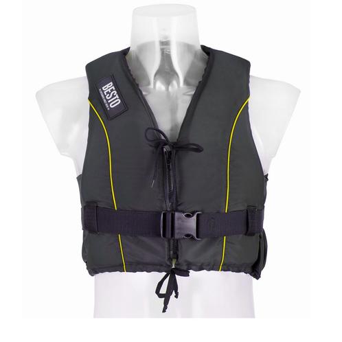 Zwemvest Besto Dinghy Zipper 50N All Black / Yellow-XXLarge, Watersport en Boten, Watersportkleding, Nieuw, Ophalen of Verzenden