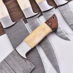 Keukenmes - Chefs knife - Kameelbot, hout en gevouwen staal, Antiek en Kunst