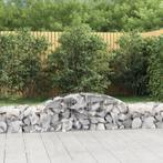 vidaXL Schanskorven 3 st gewelfd 300x50x40/60 cm, Tuin en Terras, 100 cm of meer, Verzenden, Nieuw, Metaal