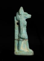 Oude Egypte, late periode Faience Amulet van Anubis (Zonder