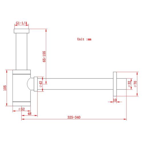 Sifon BWS Exclusive 304 RVS, Doe-het-zelf en Verbouw, Sanitair, Ophalen of Verzenden