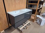 Badmeubel 120 x 46 cm hoogglans donker antraciet met, Ophalen of Verzenden, Nieuw, Bad