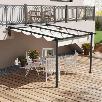 Pergola - Luxe Patio - Verstelbaar dak - Crèmekleurig beschikbaar voor biedingen