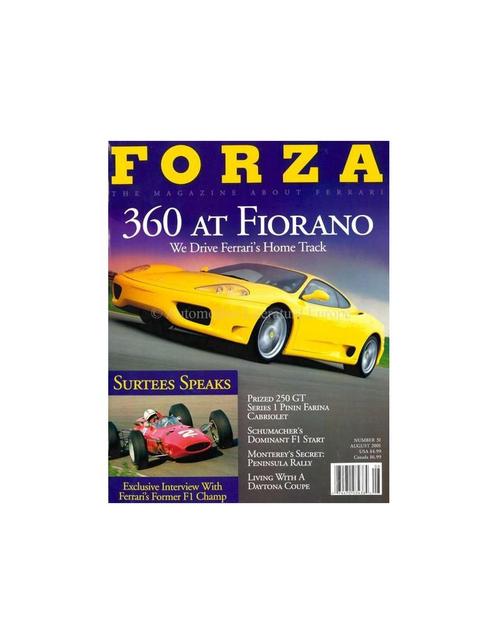 2001 FERRARI FORZA MAGAZINE 31 ENGELS, Boeken, Auto's | Folders en Tijdschriften, Ferrari