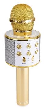 MAX KM01 Karaoke microfoon met ingebouwde speaker, Bluetooth, Audio, Tv en Foto, Nieuw, Verzenden