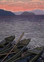 Asahi  (Rising Sun) - Nishijima Katsuyuki (b 1945) -, Antiek en Kunst