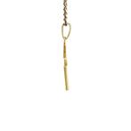 Gouden vintage kruis hanger met diamant 14 krt, Sieraden, Tassen en Uiterlijk, Kettinghangers, Ophalen of Verzenden, Nieuw