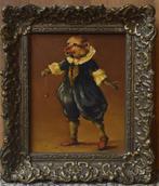 Henry Schouten (1857-1927) - Dancing monkey with a yo-yo., Antiek en Kunst, Kunst | Schilderijen | Klassiek